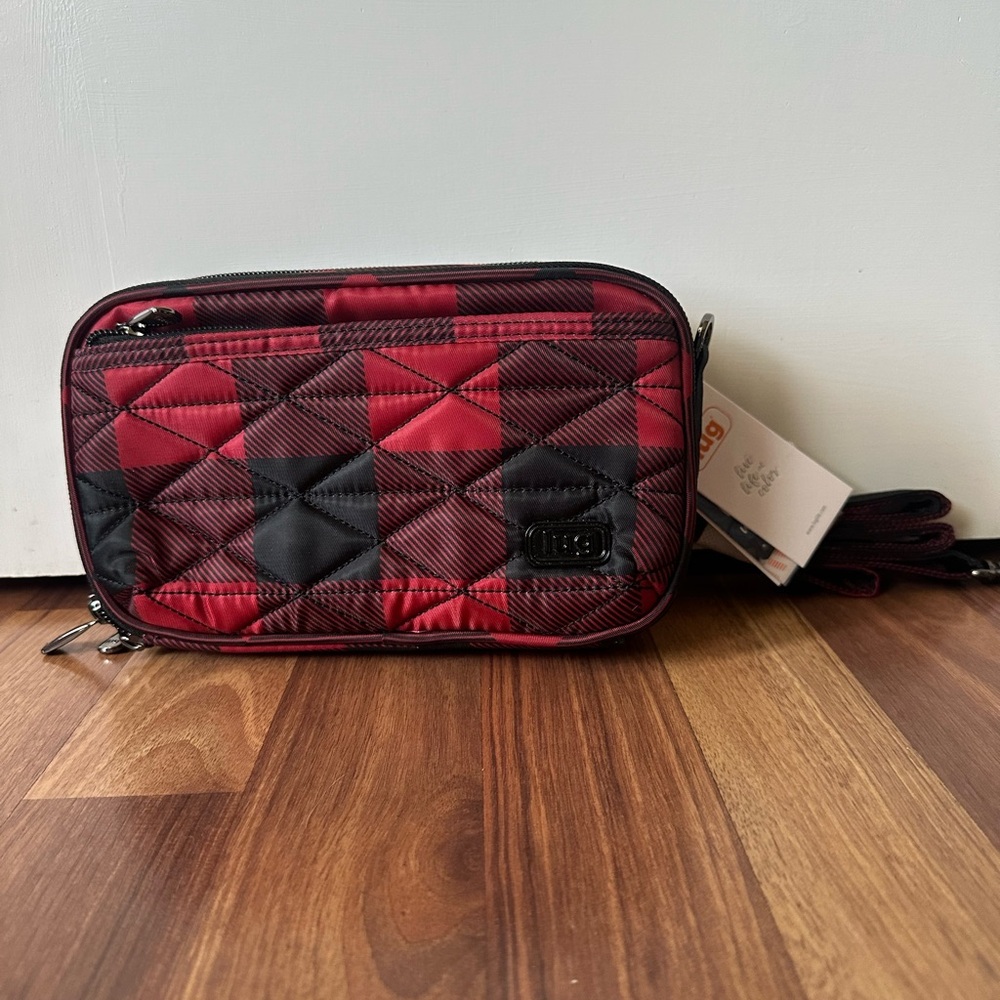 NWT Lug Roundabout 2 Buffalo Check Red